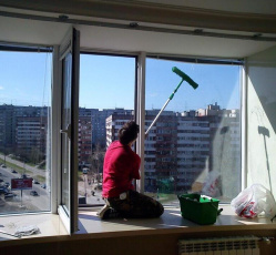 Мытье окон в однокомнатной квартире Кудрово